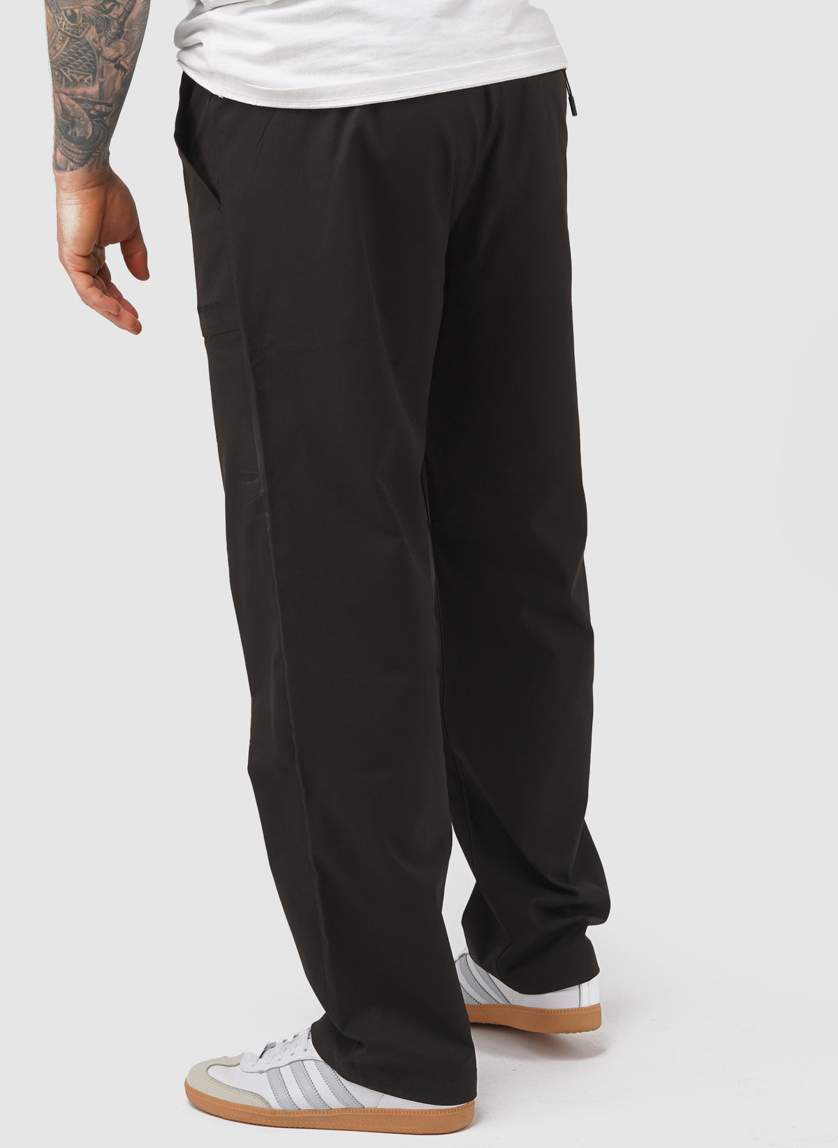 Ezra Fatigue Twill Trouser - Black