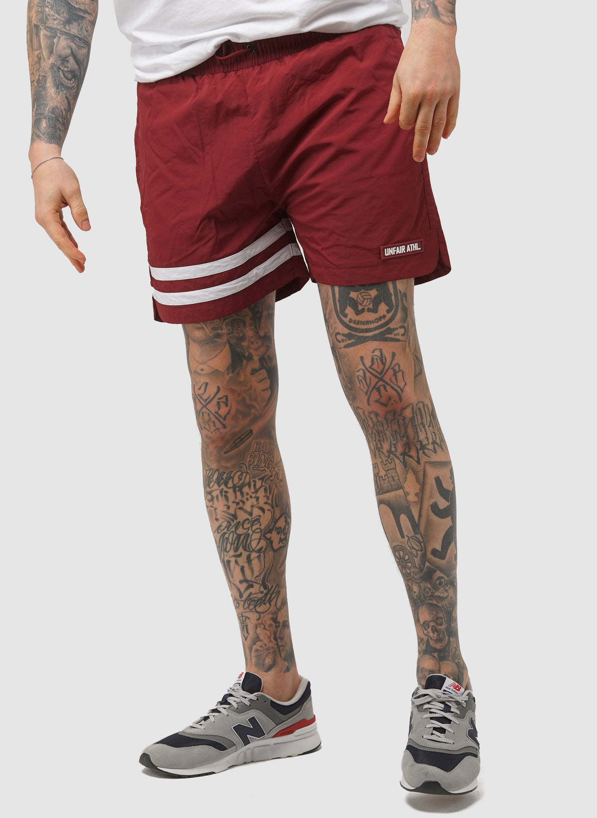 DMWU Athletic Swim Shorts - Burgundy