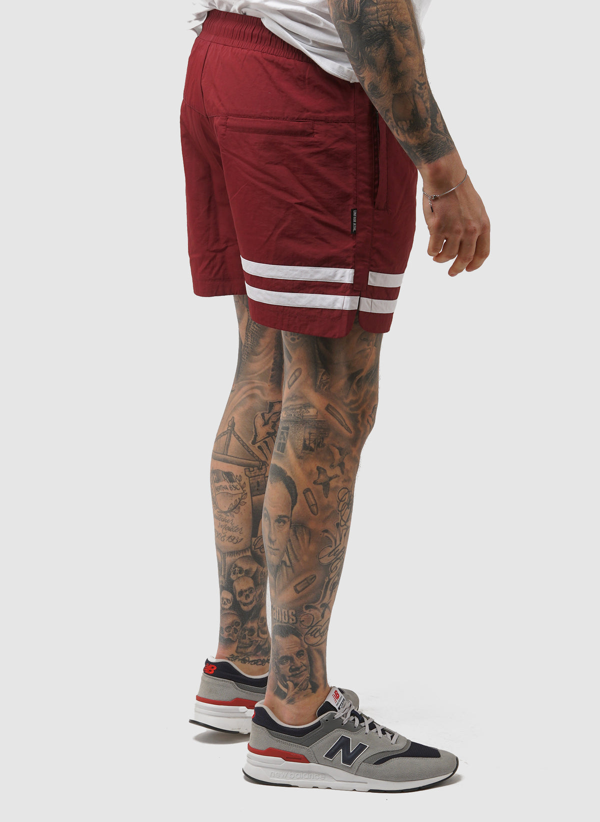 DMWU Athletic Swim Shorts - Burgundy