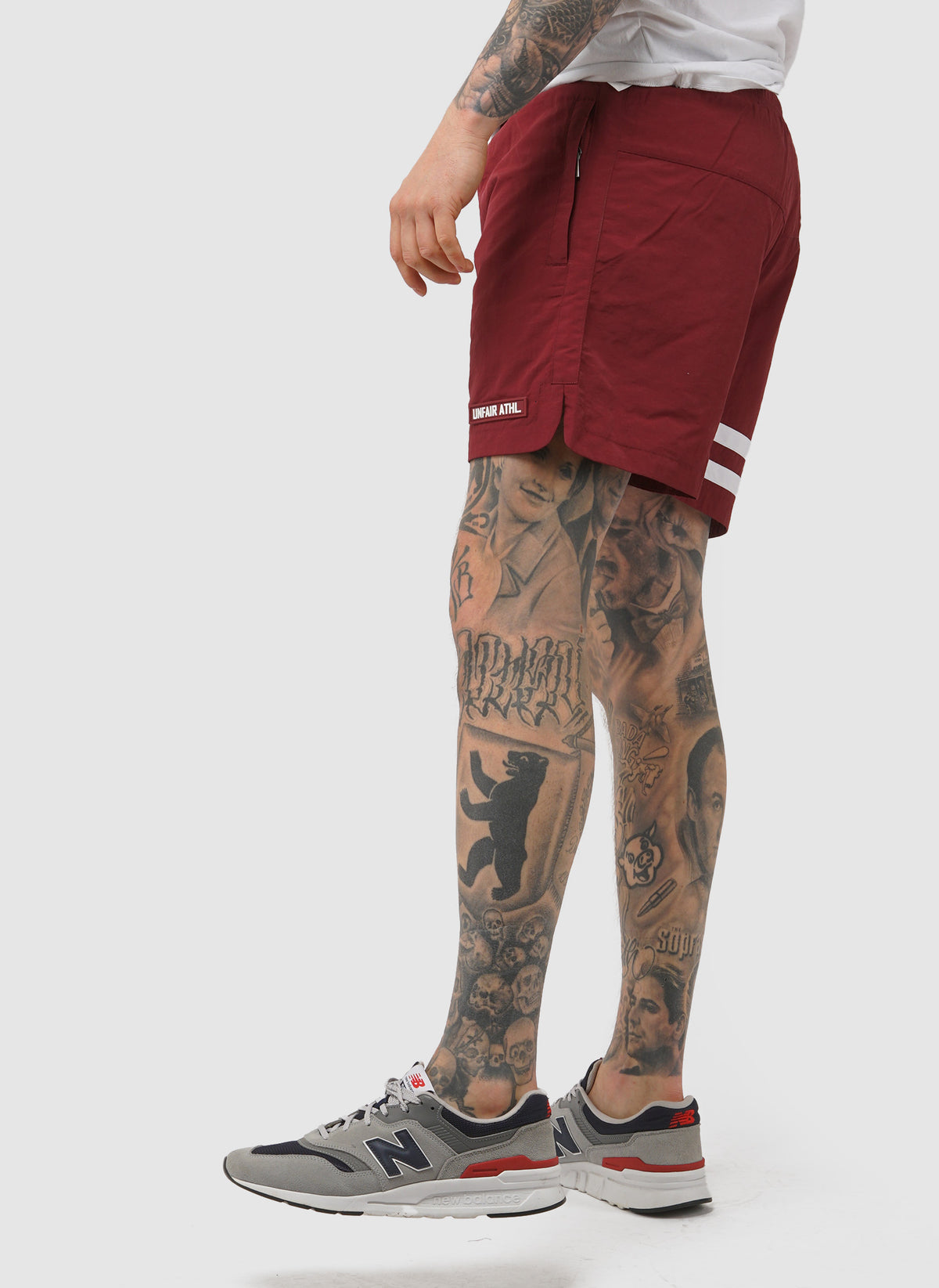 DMWU Athletic Swim Shorts - Burgundy