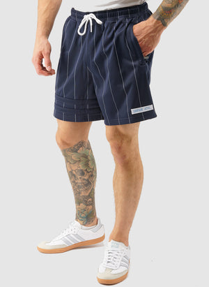 DMWU Athletics Shorts Pinstripes - Navy