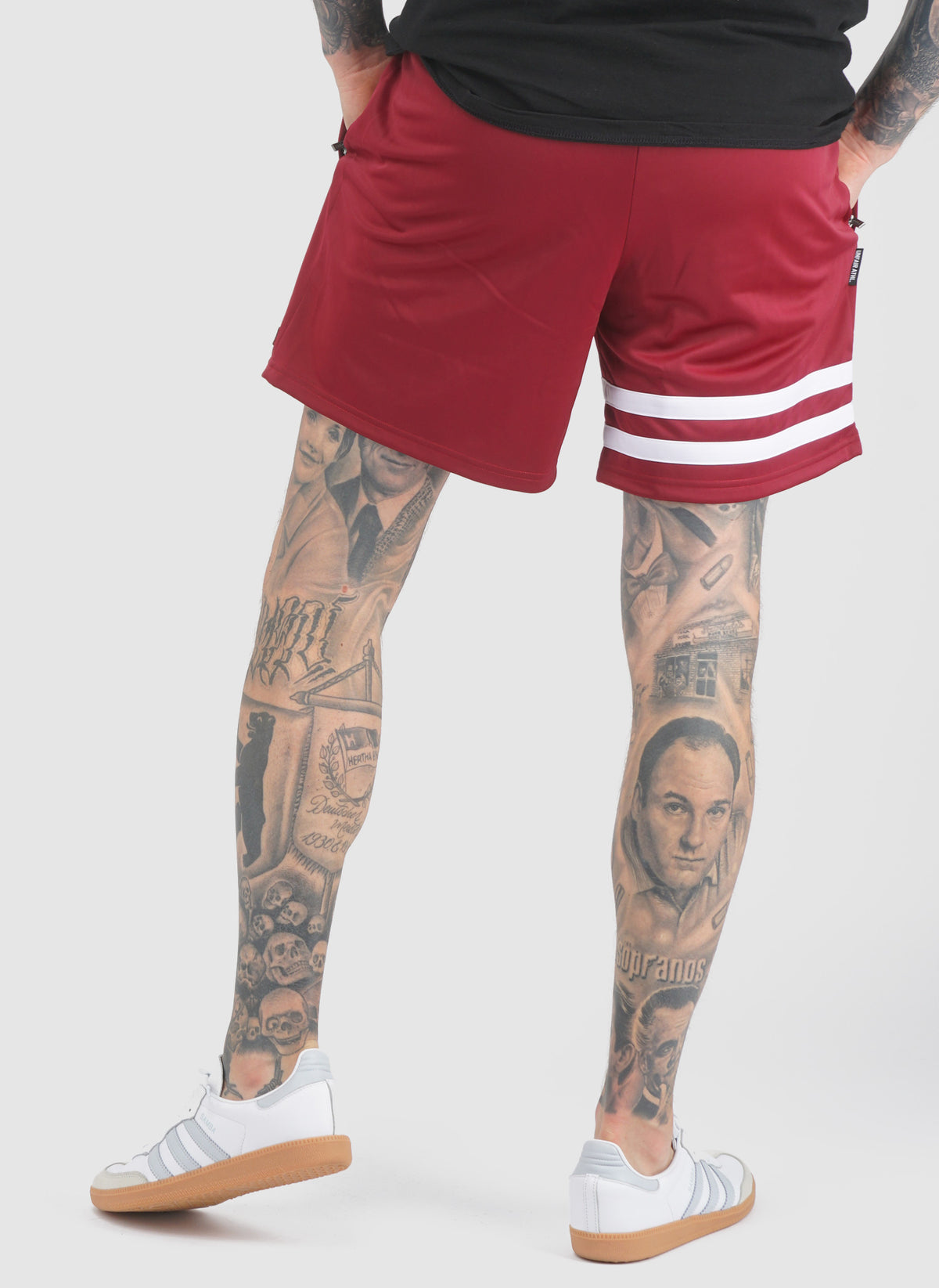 DMWU Athletic Shorts - Burgundy