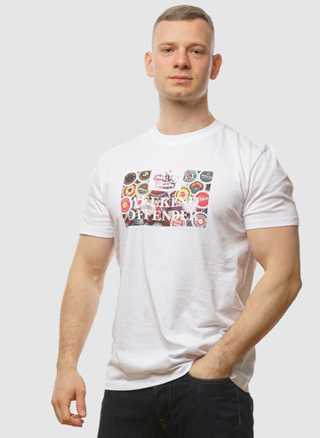 Caps Graphic T-Shirt - White