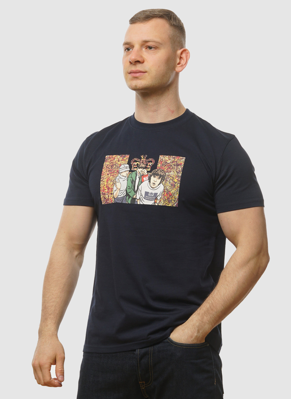 Number 5 Graphic T-Shirt - Navy