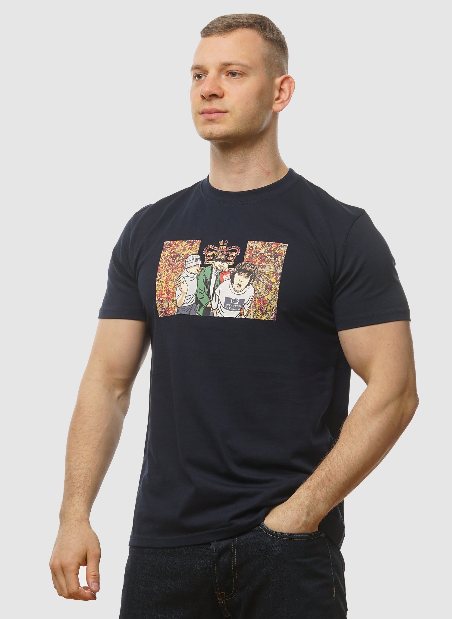 Number 5 Graphic T-Shirt - Navy