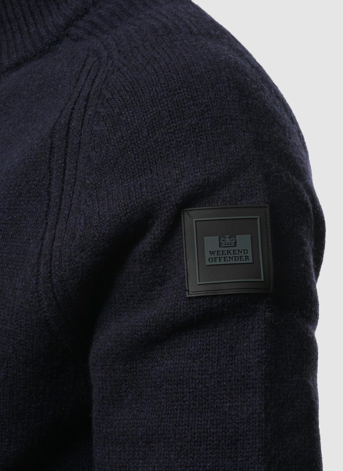 Castillos Knitted Quarter Neck - Navy