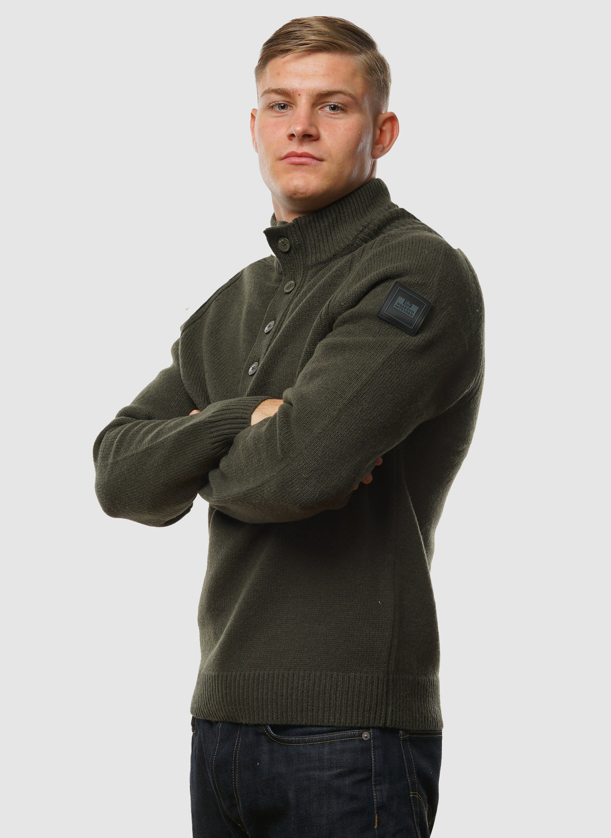 Castillos Knitted Quarter Neck - Black Forest