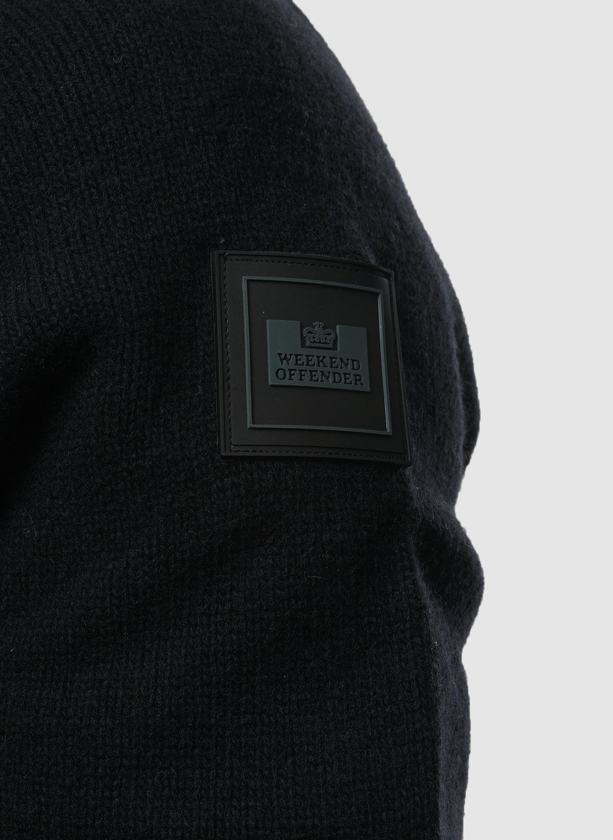 Castillos Knitted Quarter Neck - Black