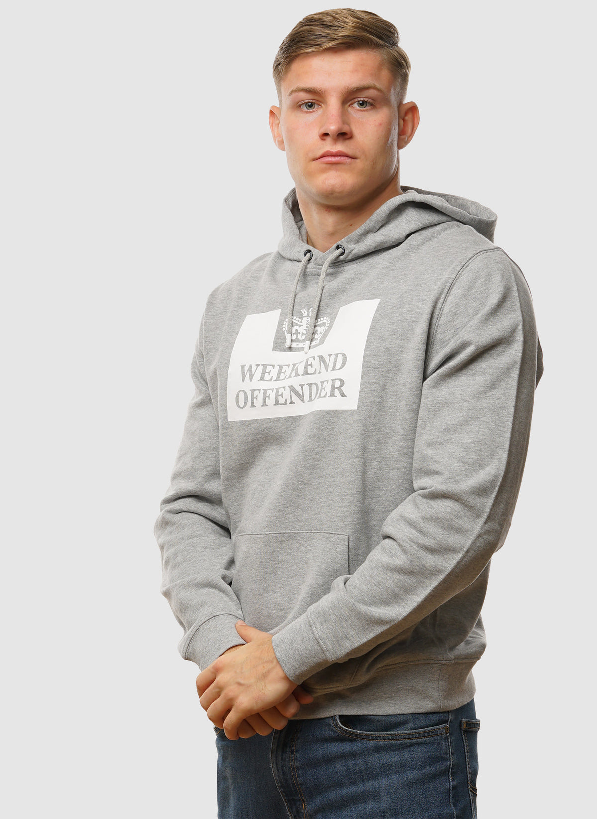 HM Service Hooded Sweatshirt - Grey Marl