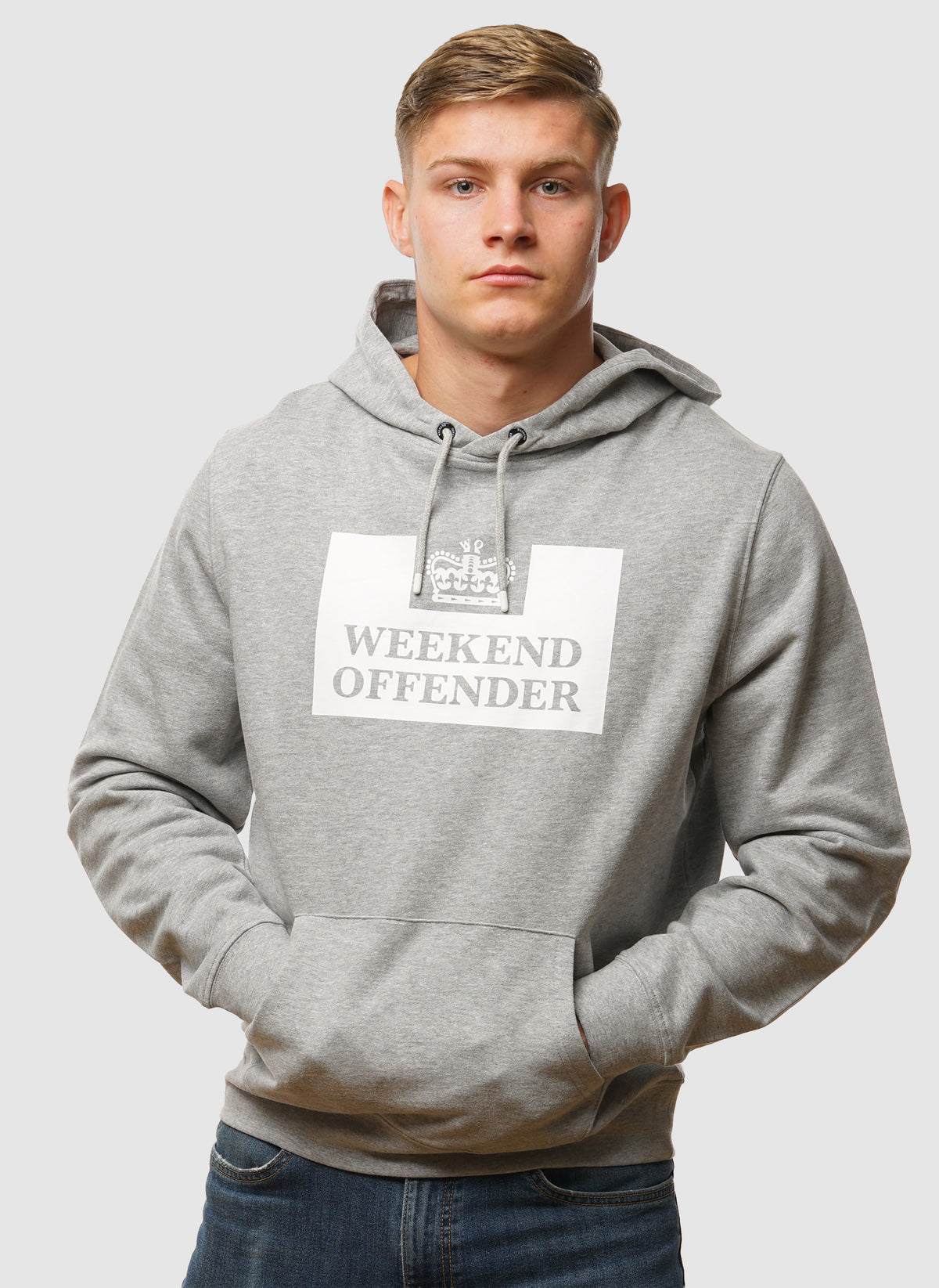 HM Service Hooded Sweatshirt - Grey Marl