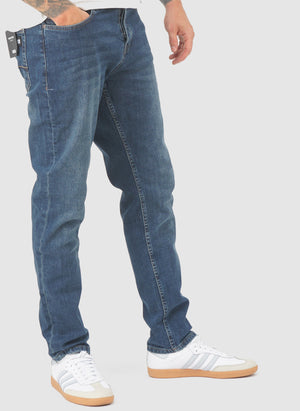 Tapered Fit Jeans - Washed Vintage