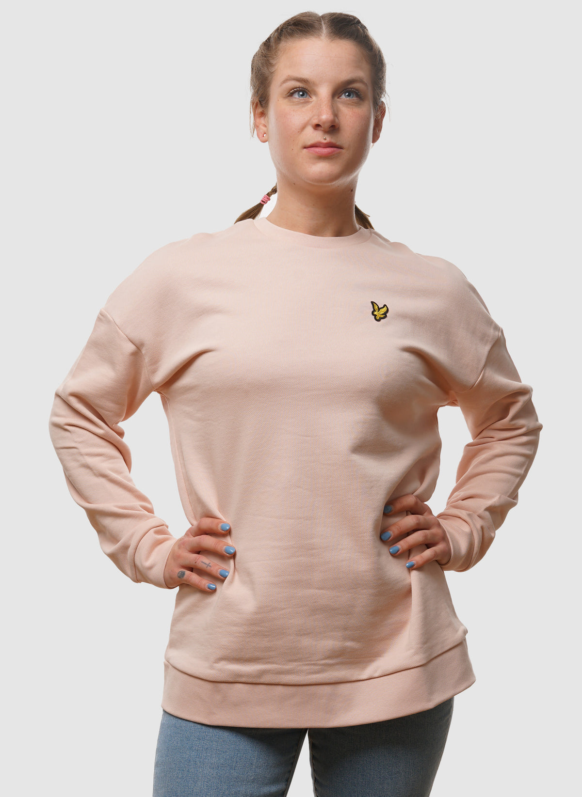 Womens Oversized Sweatshirt - Sky Pink – The Smart Dresser