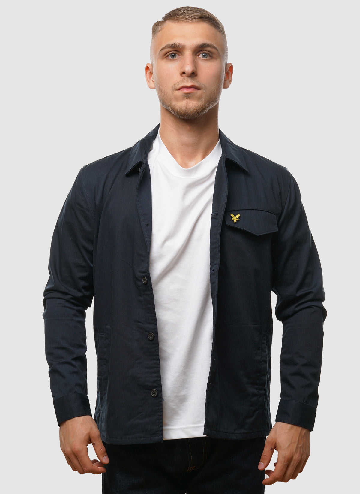 Pocketed Overshirt - Dark Navy