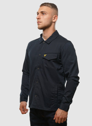 Pocketed Overshirt - Dark Navy