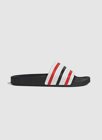 Adilette - White/Red/Black