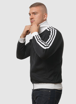 Beckenbauer Tracktop - Black/White