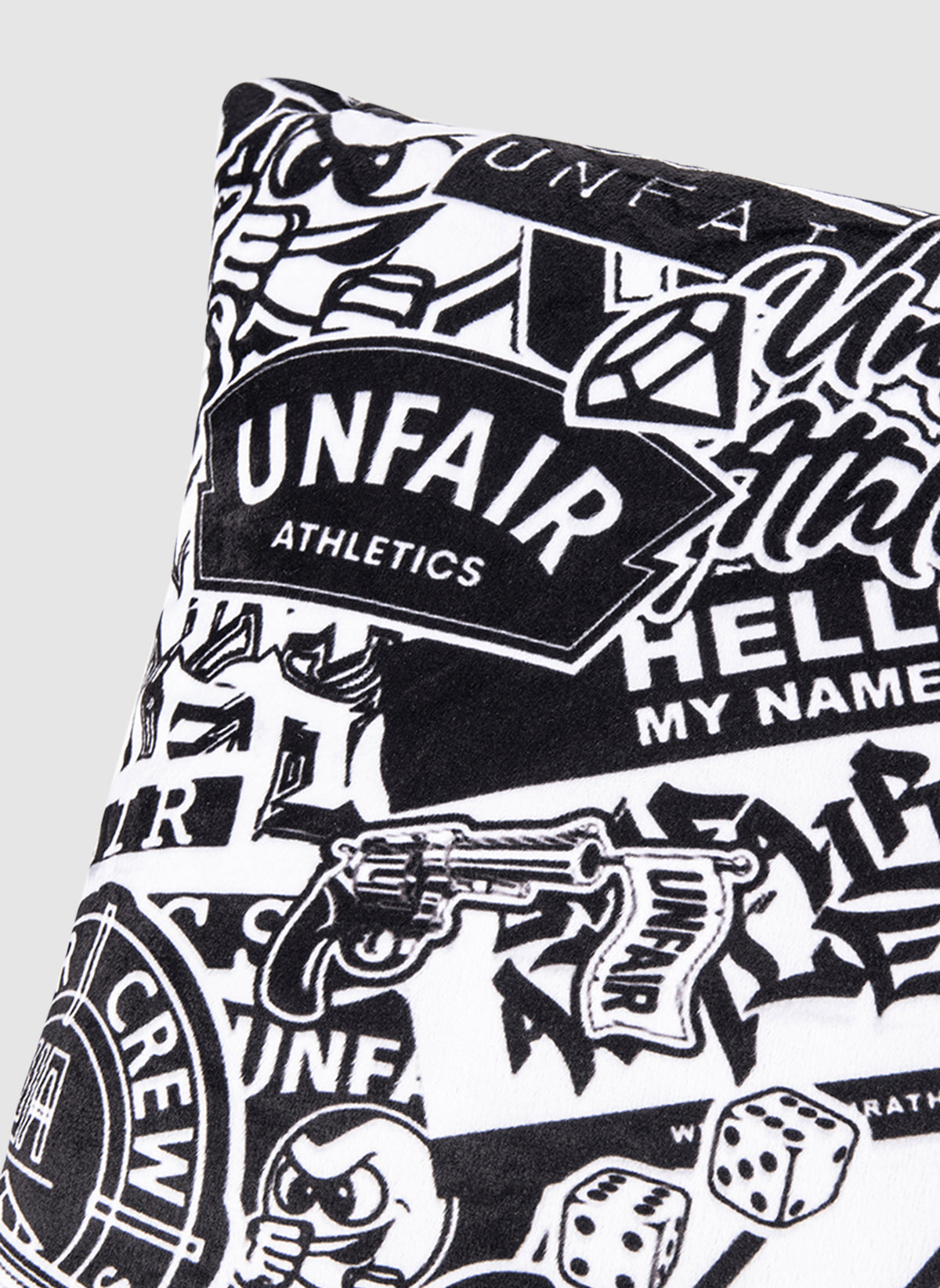 Unfair Chaos Logo Pillow - Black
