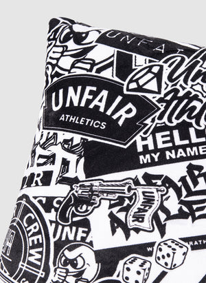 Unfair Chaos Logo Pillow - Black