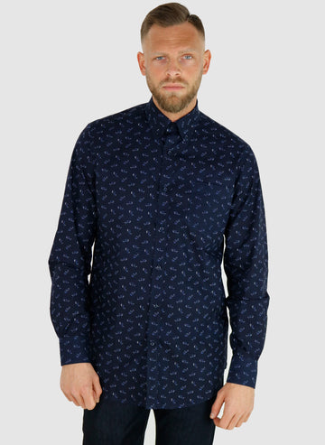Regular Fit Hemd - Small Sharks/Navy-TSD - Hemden-1