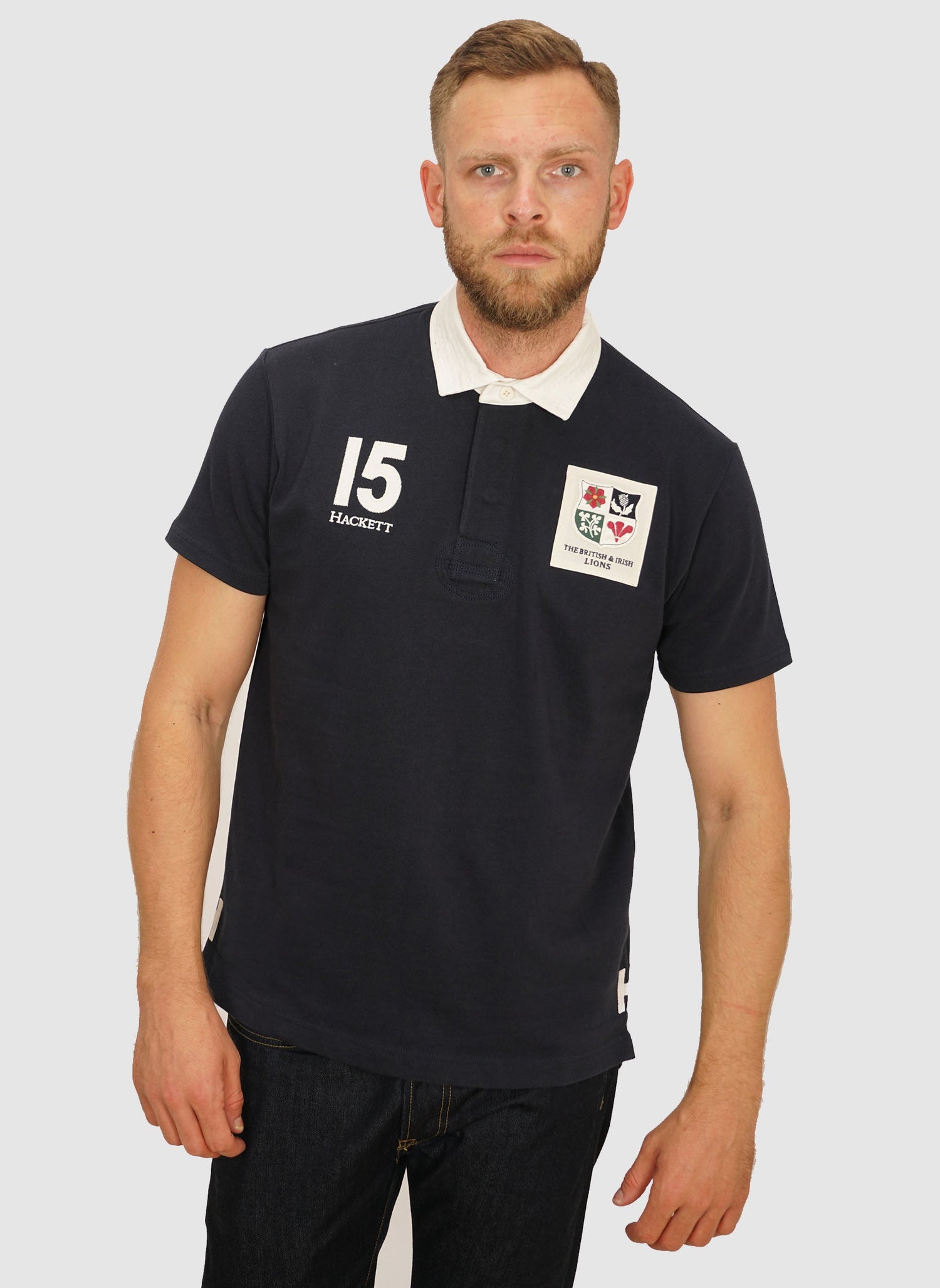 Lions Rugby Poloshirt - Navy-TSD - Polo Shirts-1