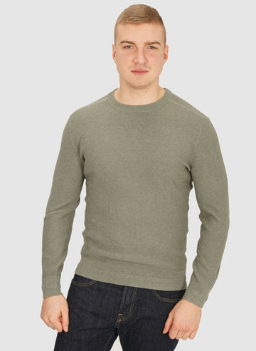 Sartorial Crew Neck Jumper - Sage-TSD - Pullover-1