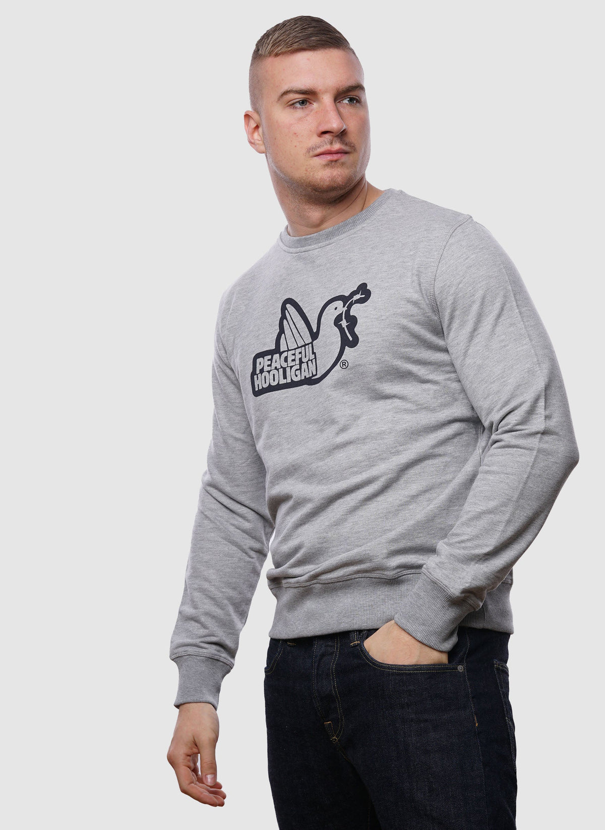 Outline Sweatshirt - Grey-TSD - Pullover-1
