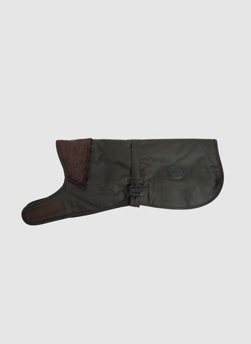 Waxed Dog Coat - Olive