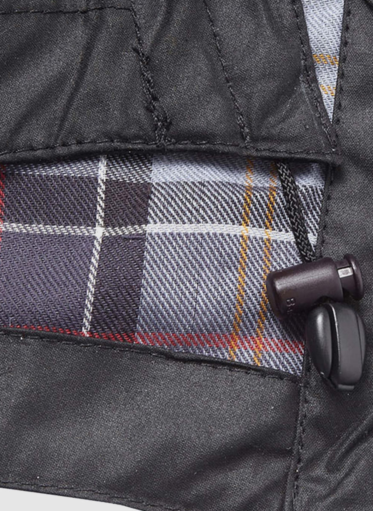Waxed Cotton Hood - Black