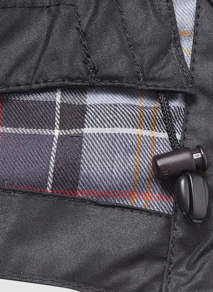 Waxed Cotton Hood - Black