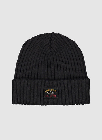 Ribbed Beanie - Black