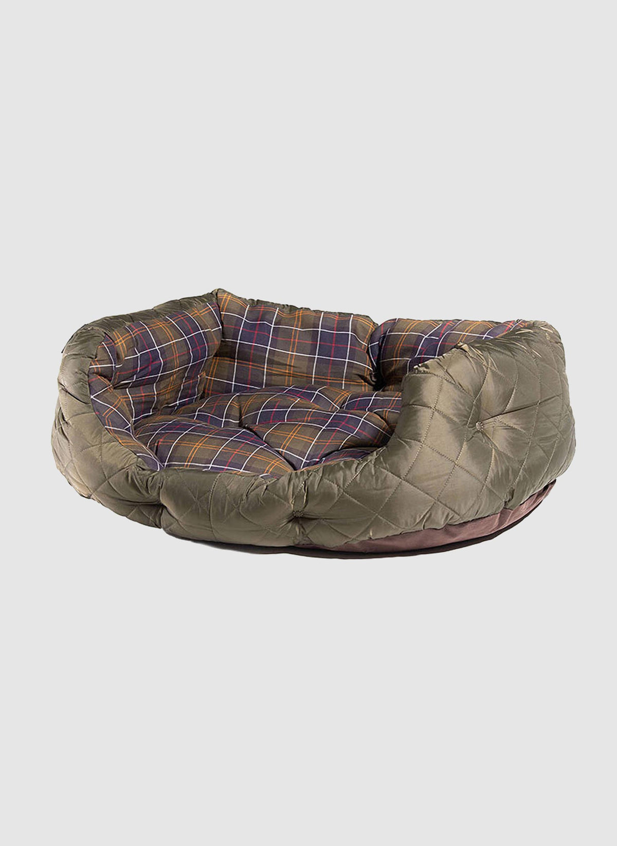 Quilted Dog Bed 30In - Olive