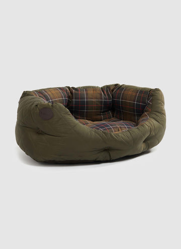 Quilted Dog Bed 24In - Olive