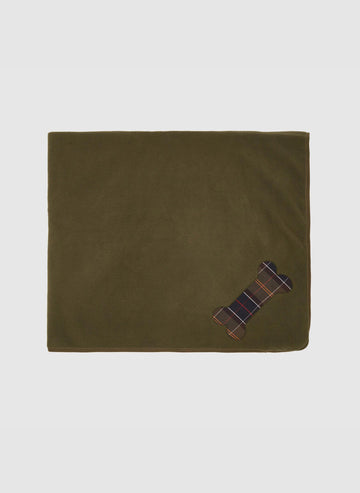 Travel Fleece Blanket Dog - Olive
