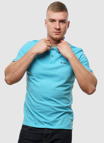 Signature Poloshirt - Aqua