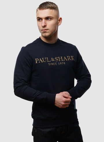 PS Embroidered Sweatshirt - Blue