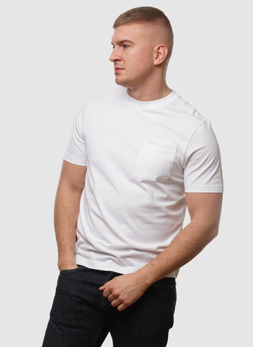 Stacy Pocket T-Shirt - White-TSD - T-Shirts-1
