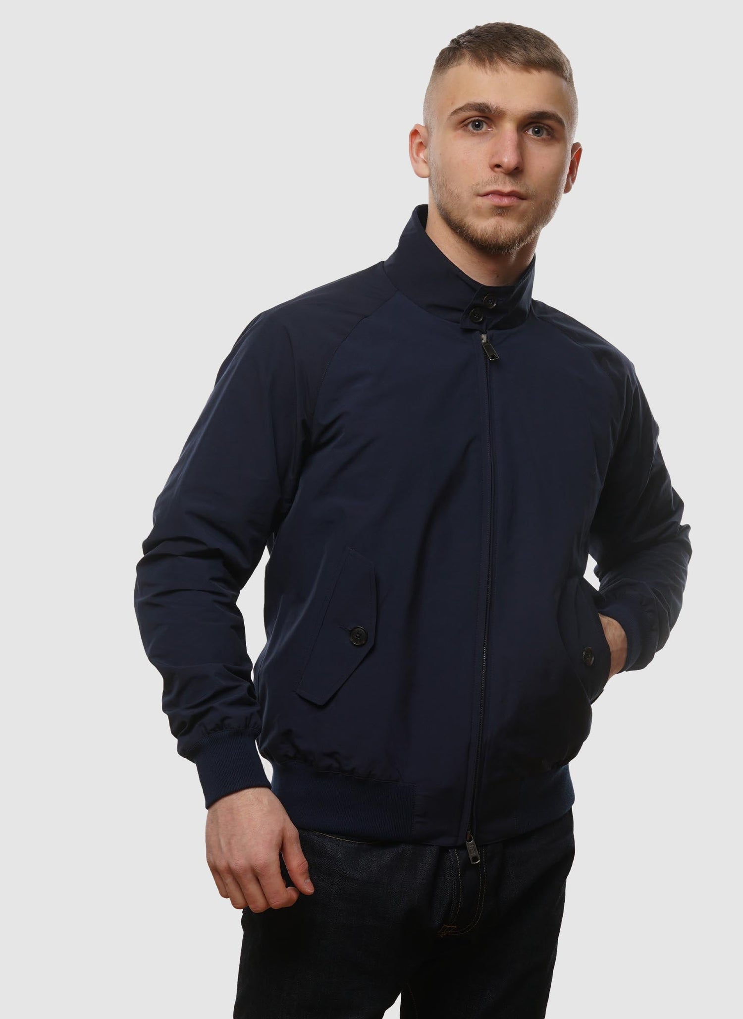 G9 Classic Harrington Jacket - Navy-TSD - Jacken-1