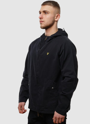 Garment Dyed Zip Through Jacket - Dark Navy-TSD - Jacken-3