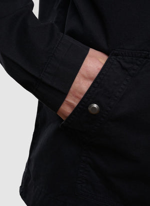 Garment Dyed Zip Through Jacket - Dark Navy-TSD - Jacken-6