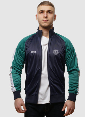 Two Side Tracktop - Navy/Green-TSD - Jacken-2