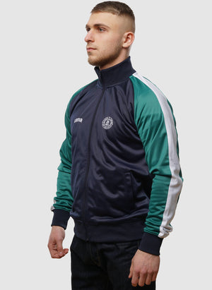 Two Side Tracktop - Navy/Green-TSD - Jacken-3