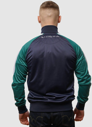 Two Side Tracktop - Navy/Green-TSD - Jacken-4