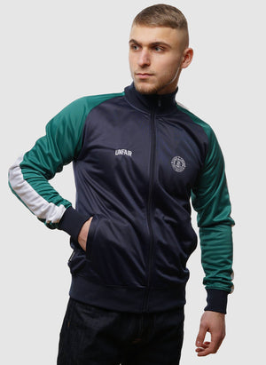 Two Side Tracktop - Navy/Green-TSD - Jacken-1