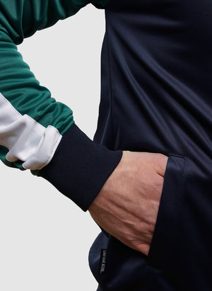 Two Side Tracktop - Navy/Green-TSD - Jacken-7