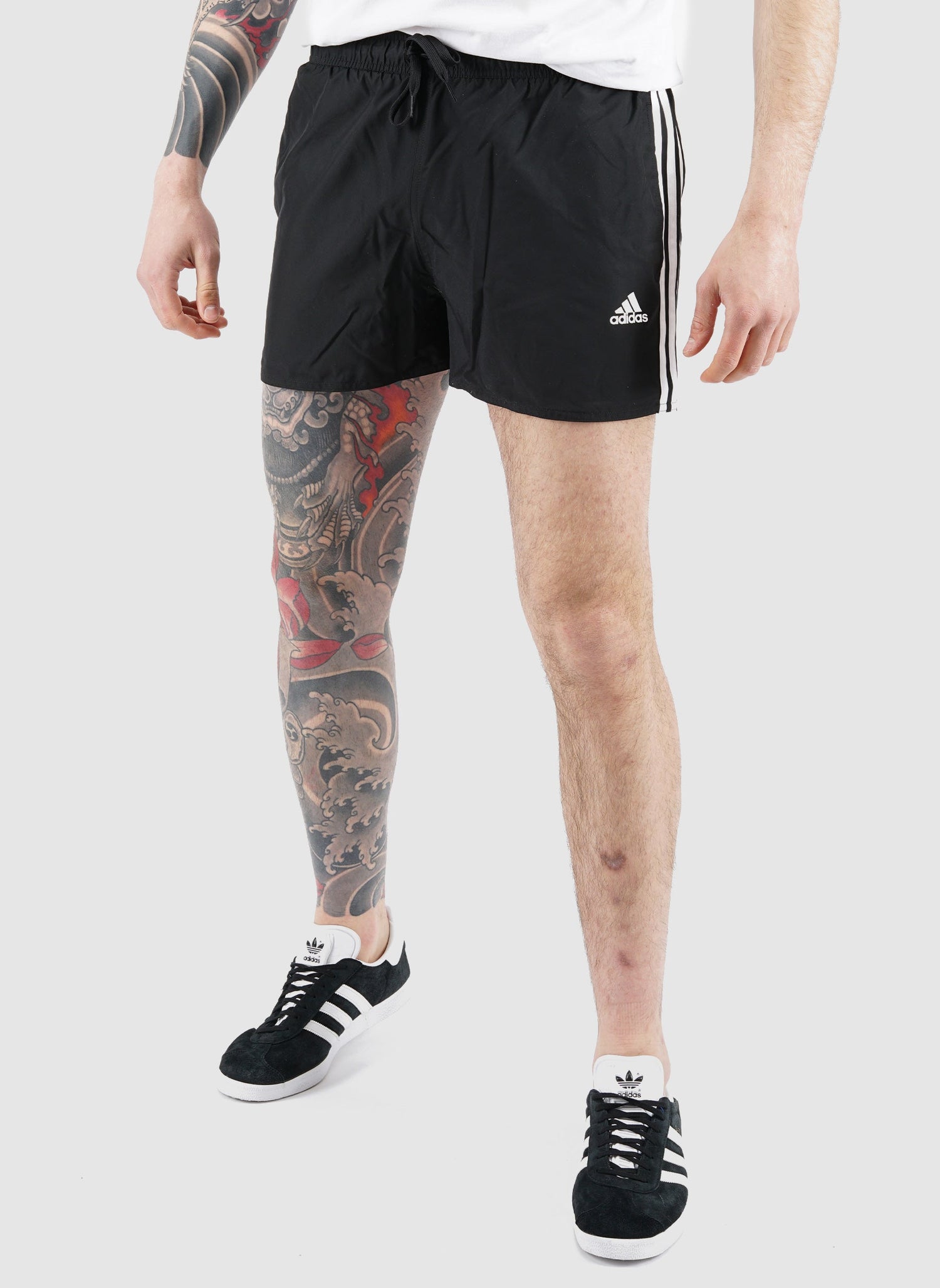 3-Streifen CLX Badeshorts - Black-TSD - Hosen-1