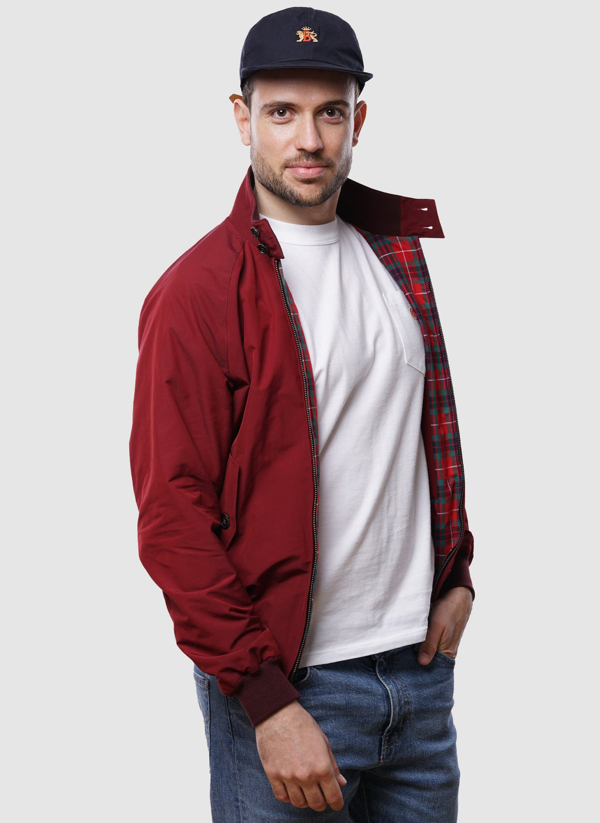 G9 Classic Harrington Jacket - Tawny Port-TSD - Jacken-4