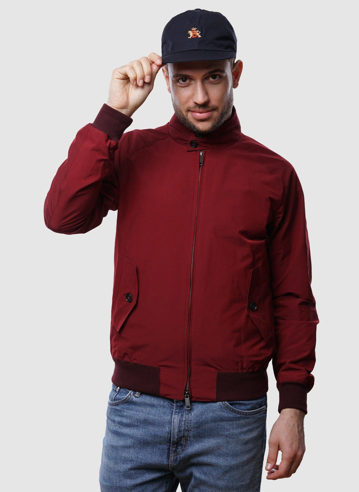 G9 Classic Harrington Jacket - Tawny Port-TSD - Jacken-2