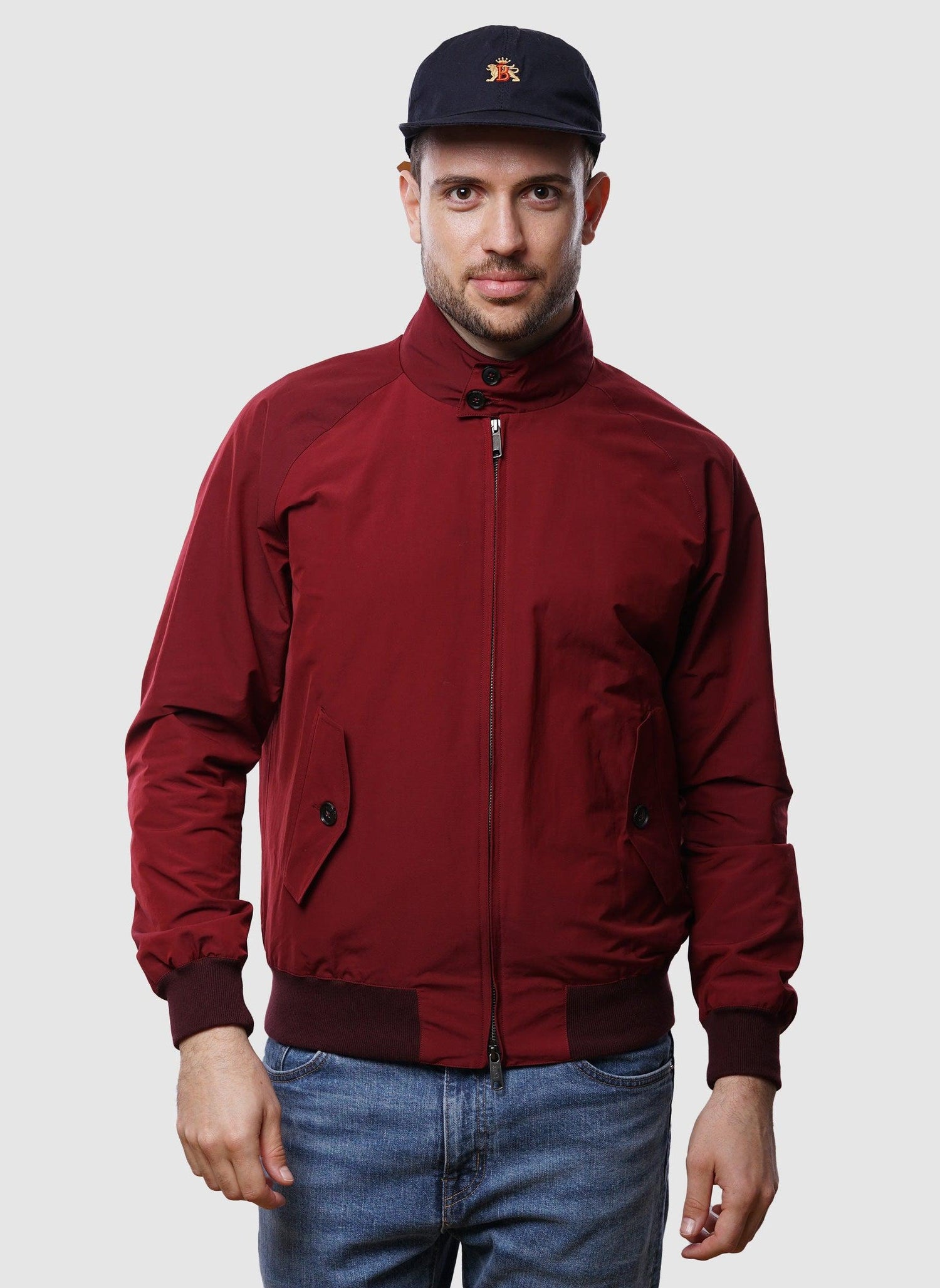 G9 Classic Harrington Jacket - Tawny Port-TSD - Jacken-1