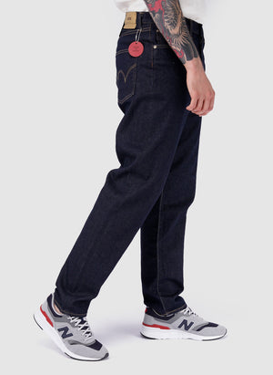 Loose Tapered Stretch Denim - Rinsed GW Selvage-TSD - Hosen-4