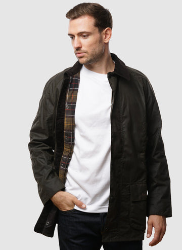 Bristol Wax Jacket - Olive-TSD - Jacken-1